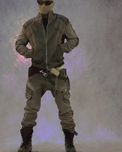 Wasteland Wear Contrast Folded Trim Jacket