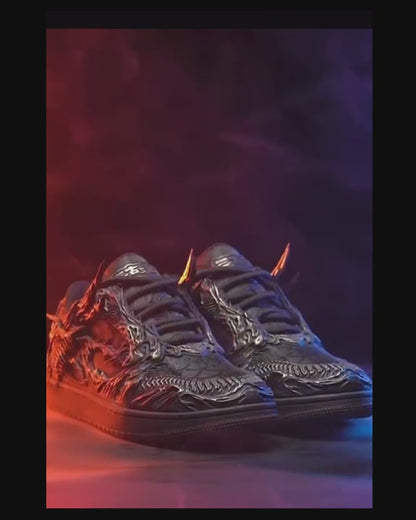 Techwear Armor-Textured Low-Top Sneakers