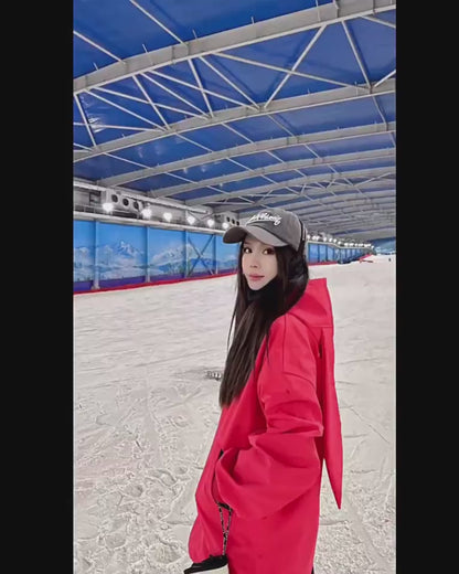 Ski Wear Snowshoe Hare Hoodie - Women&