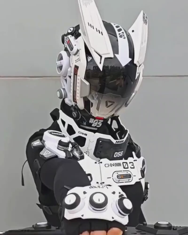 Sci-Fi Mechanical Cosplay Cyberpunk Helmet Mask