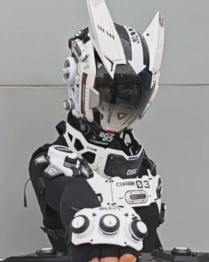 Sci-Fi Mechanical Cosplay Cyberpunk Helmet Mask