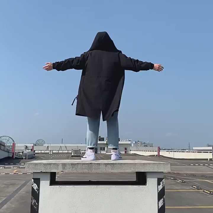 Techwear Outfits Long Jacket Coat