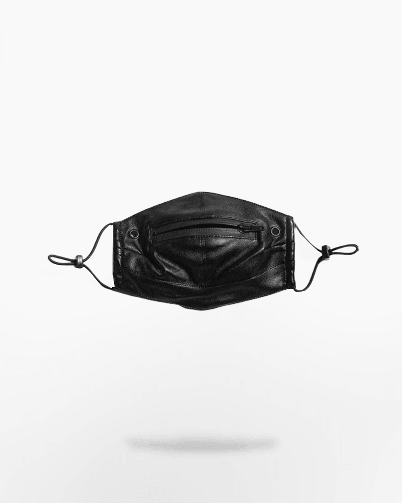 I Gotta Feeling Zipper Leather Mask - Techwear Official