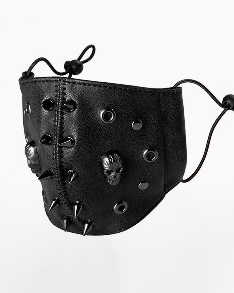 Read Your Mind Skull Rivet Mask - Techwear Official