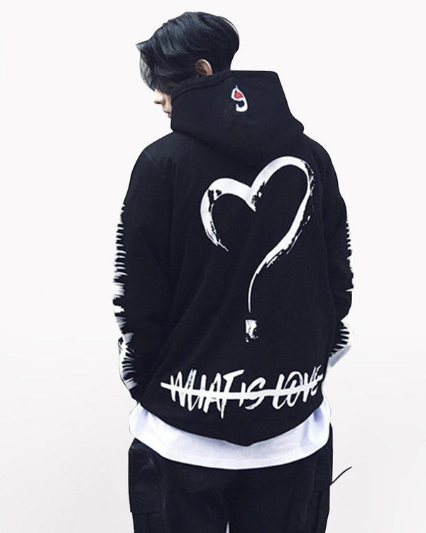Ride The Wave Heart Couples Hoodie - Techwear Official