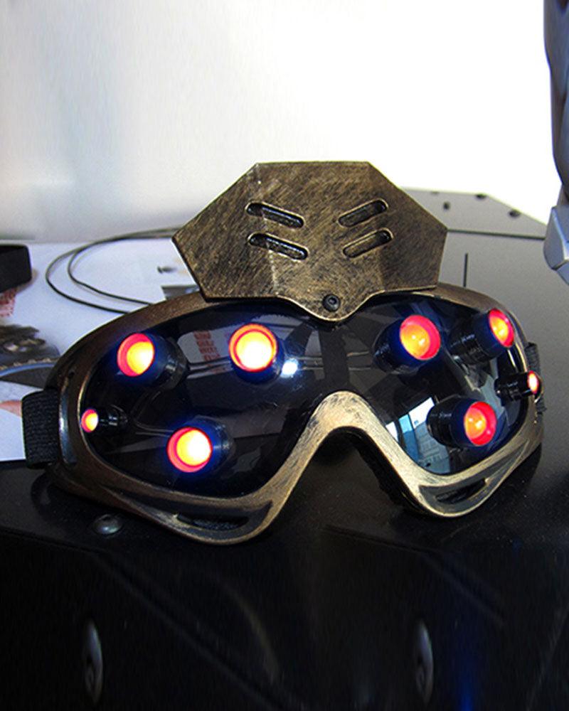 Shining Diamond Steampunk Goggles And Mask (Sold Separately) - Techwear Official