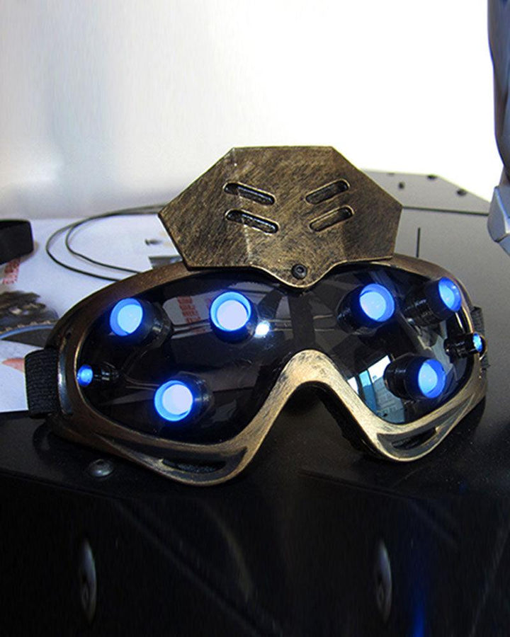 Shining Diamond Steampunk Goggles And Mask (Sold Separately) - Techwear Official