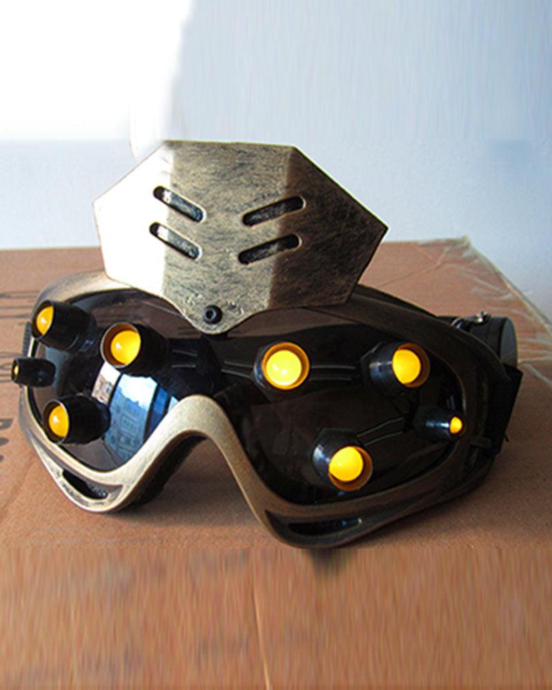 Shining Diamond Steampunk Goggles And Mask (Sold Separately) - Techwear Official