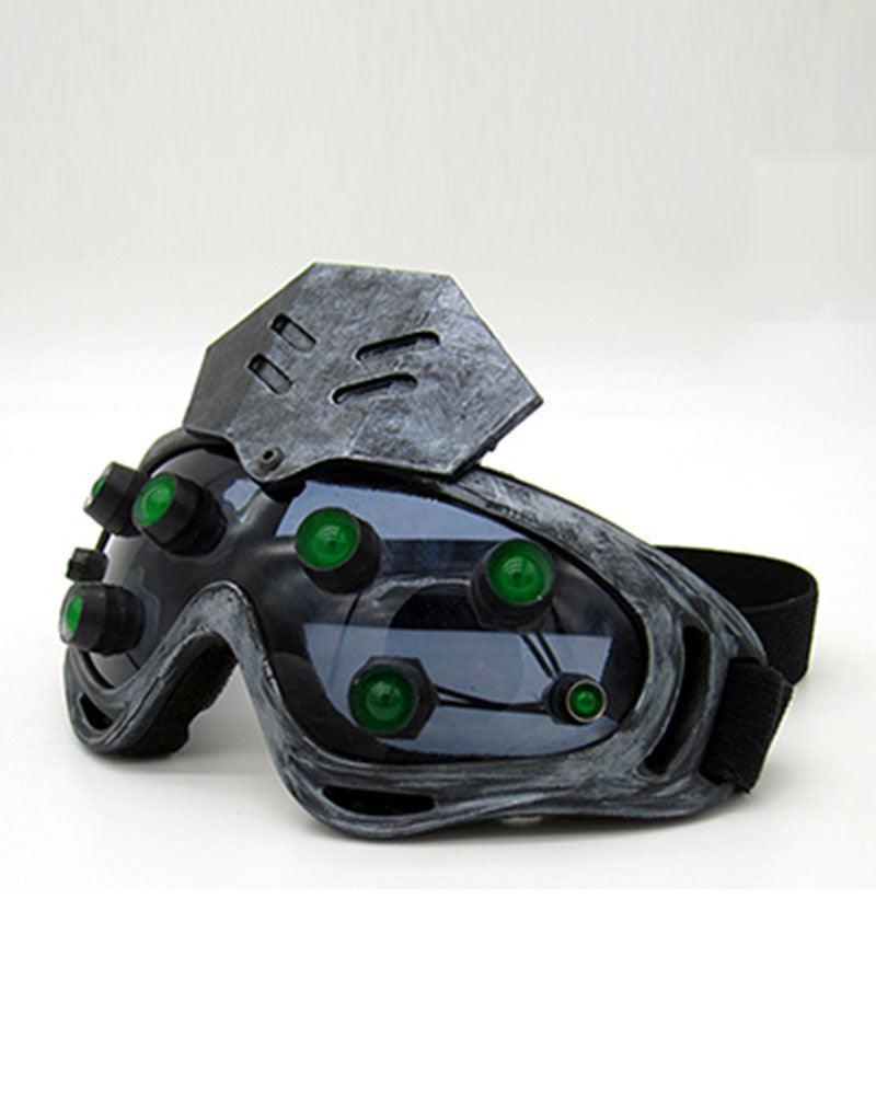 Shining Diamond Steampunk Goggles And Mask (Sold Separately) - Techwear Official