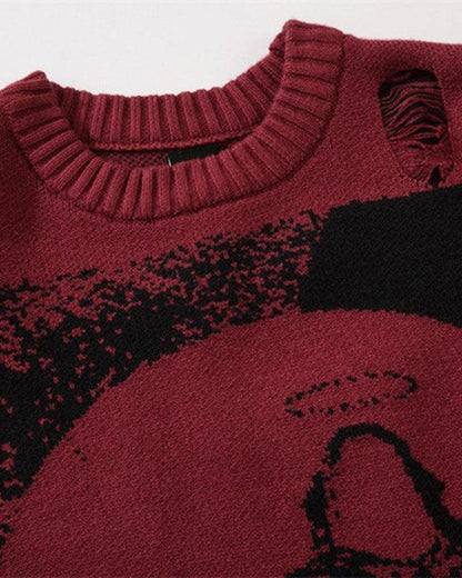 SHOW XIN DOU Print Sweater - Techwear Official