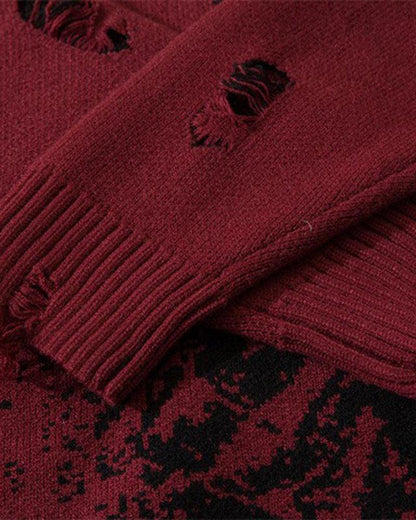 SHOW XIN DOU Print Sweater - Techwear Official