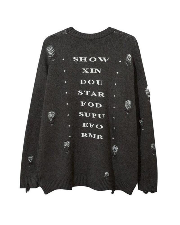 SHOW XIN DOU Print Sweater - Techwear Official