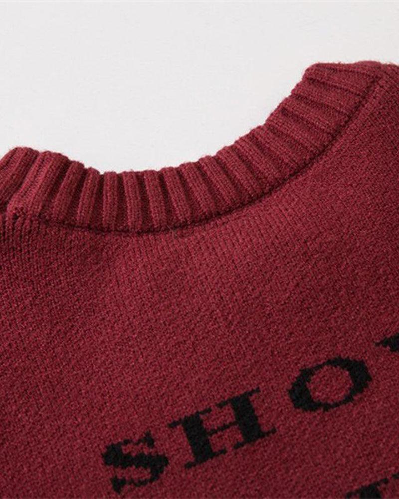 SHOW XIN DOU Print Sweater - Techwear Official