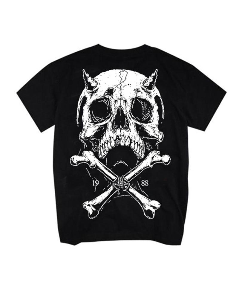 Skull Pioneer Rock Punk Graphic T-Shirt – Techwear Official