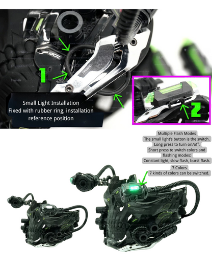 Cyberpunk Skull Half Face Mask