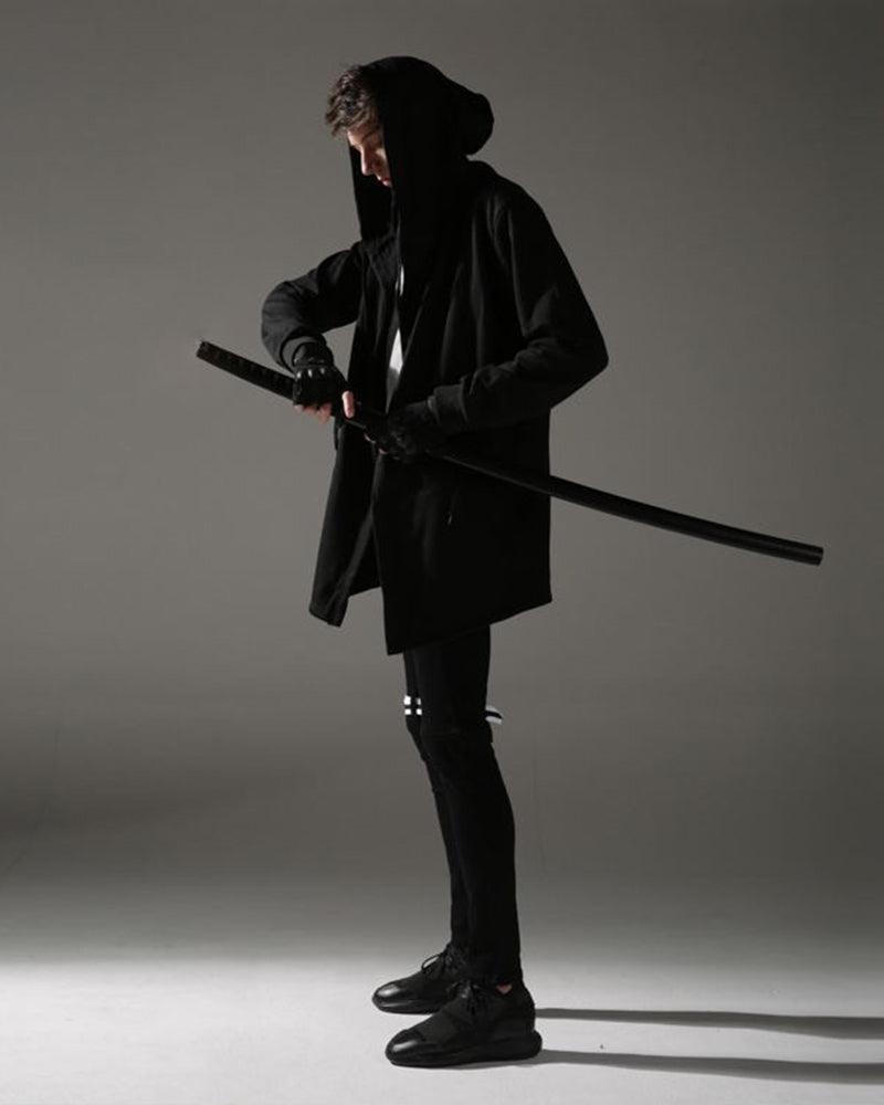 Sometime Never Wizard Hooded Zip Cloak - Techwear Official