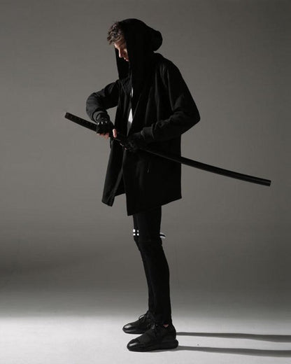 Sometime Never Wizard Hooded Zip Cloak - Techwear Official