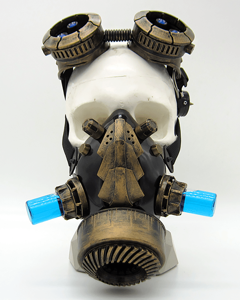 Steampunk Glow Goggles And Mask (Sold Separately) - Techwear Official