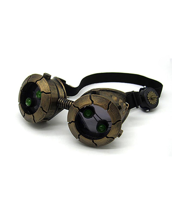 Steampunk Glow Goggles And Mask (Sold Separately) - Techwear Official