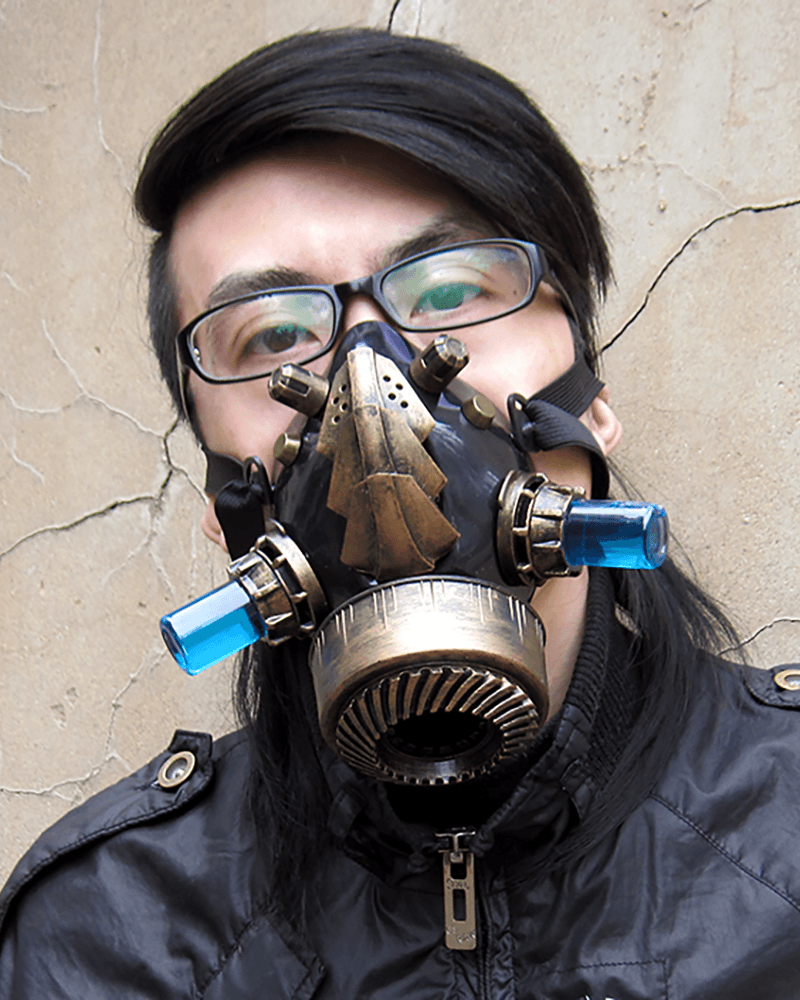 Steampunk Glow Goggles And Mask (Sold Separately) - Techwear Official