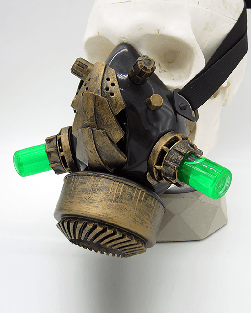 Steampunk Glow Goggles And Mask (Sold Separately) - Techwear Official