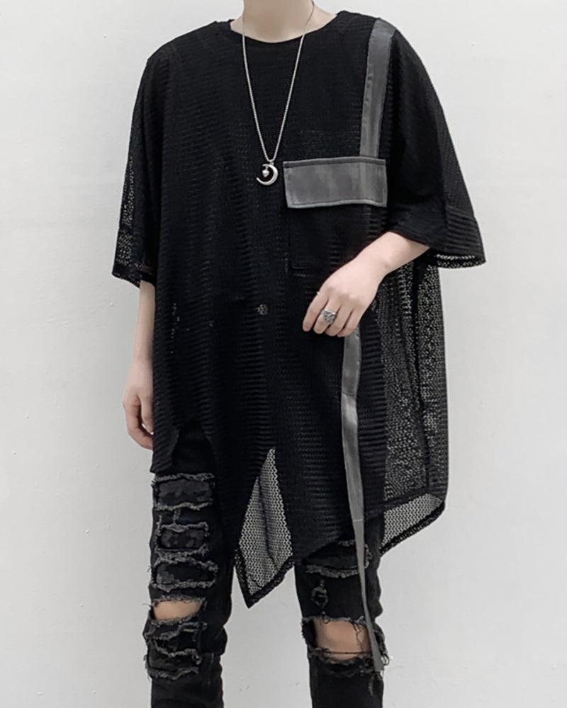 Streetwear Irregular Hollow Bat T-Shirt - Techwear Official