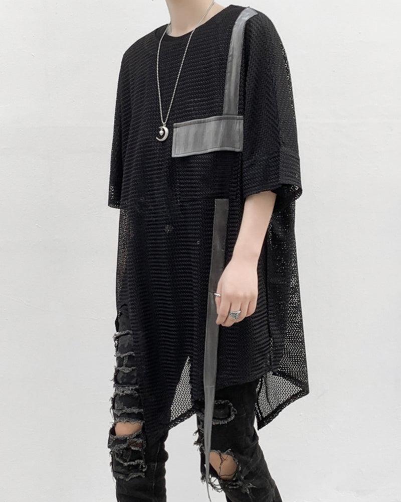 Streetwear Irregular Hollow Bat T-Shirt - Techwear Official