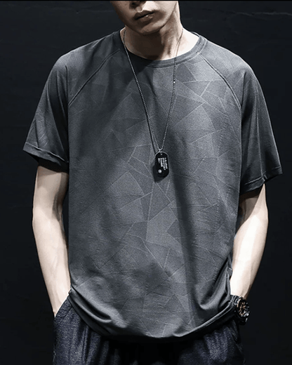 Techwear T-shirts,mens black tees,ice tee,japanese techwear,Men&