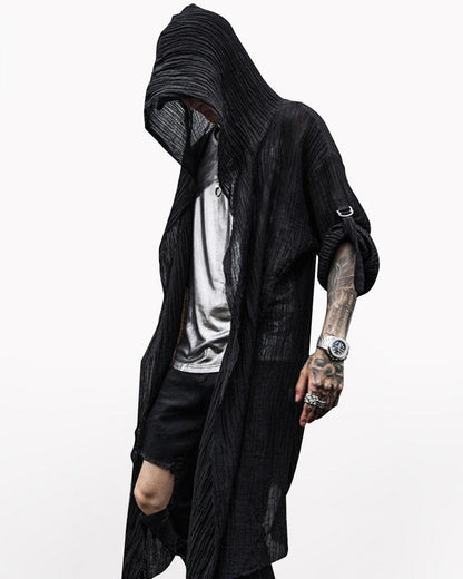 Techwear Shirt,ninja style,street goth style,black shirt,japanese techwear,japanese style clothing,streetwear shirt,black streetwear shirt,goth style men,punk goth style