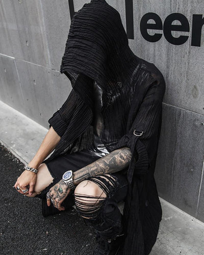 Techwear Shirt,ninja style,street goth style,black shirt,japanese techwear,japanese style clothing,streetwear shirt,black streetwear shirt,goth style men,punk goth style