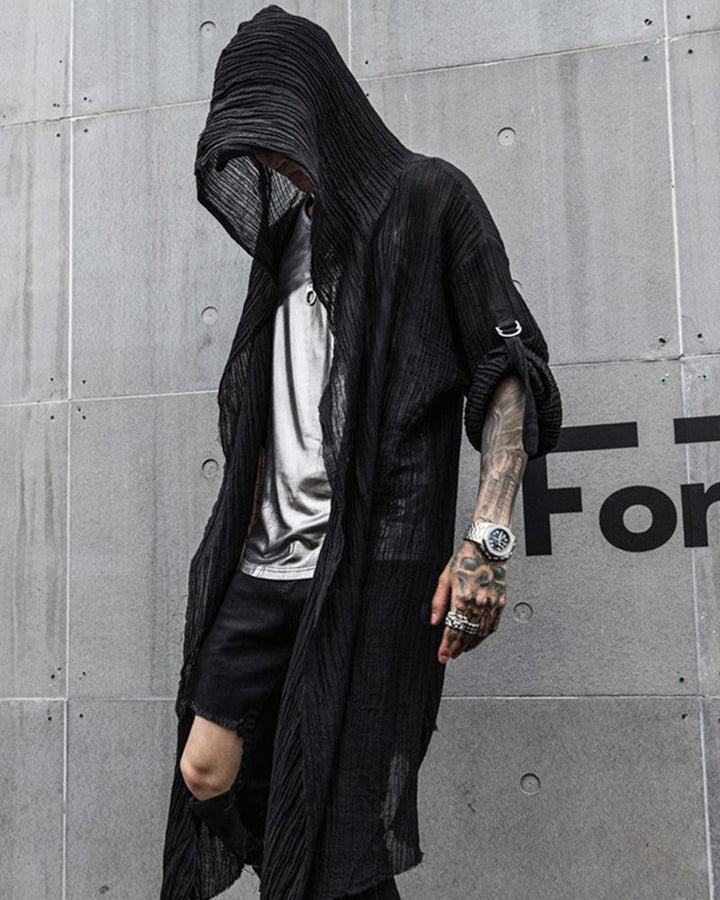 Techwear Shirt,ninja style,street goth style,black shirt,japanese techwear,japanese style clothing,streetwear shirt,black streetwear shirt,goth style men,punk goth style