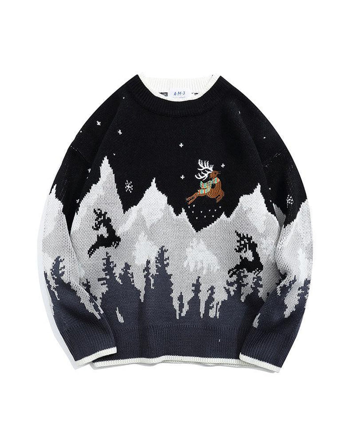 Sweet Christmas Kiss Atmosphere Knit Sweater - Techwear Official
