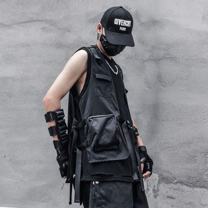 Take My Name Cargo Vest - Techwear Official