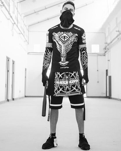 Techwear Cyber Rock Punk Shorts - Techwear Official