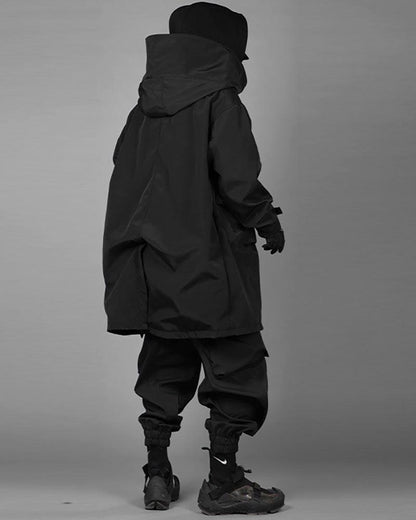 Techwear Fake Two-piece Utility Long Coat - Techwear Official