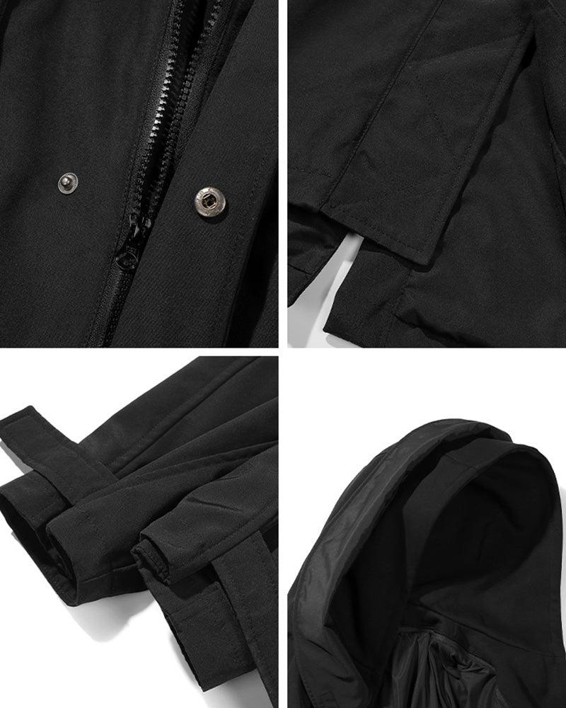 Techwear Fake Two-piece Utility Long Coat - Techwear Official