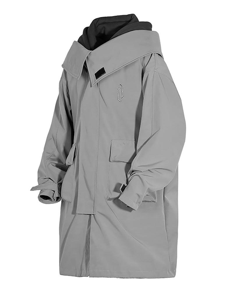 Techwear Fake Two-piece Utility Long Coat - Techwear Official