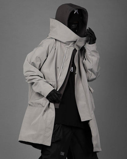 Techwear Fake Two-piece Utility Long Coat - Techwear Official