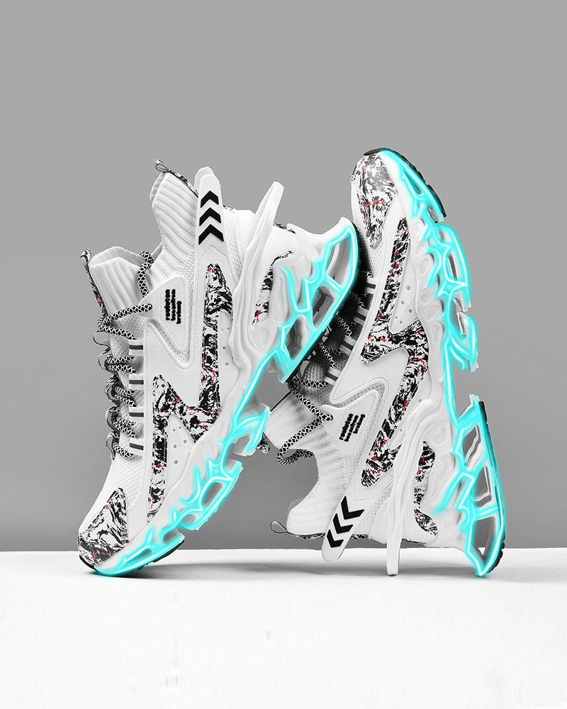 Techwear Flyweave Flame Sneakers - Techwear Official