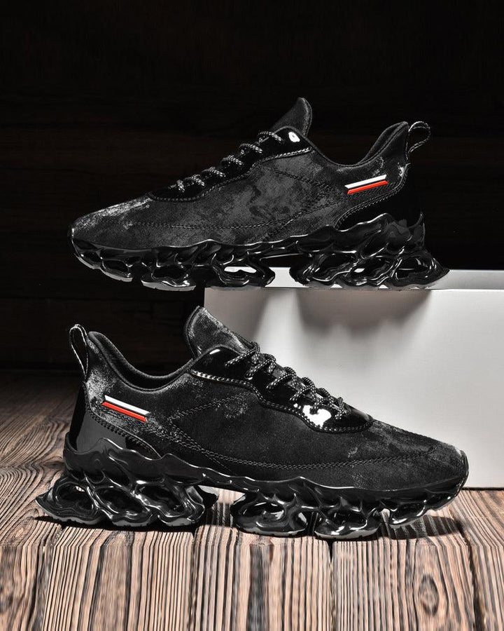 Techwear Frosted Leather Sneakers – Techwear Official