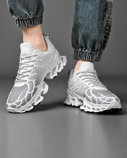 Techwear Knit Textured Sneakers - Techwear Official