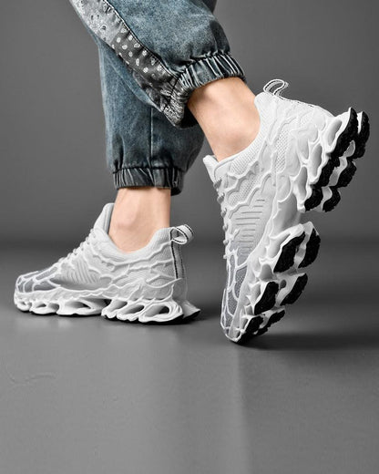 Techwear Knit Textured Sneakers - Techwear Official