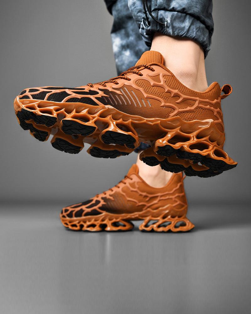 Techwear Knit Textured Sneakers - Techwear Official