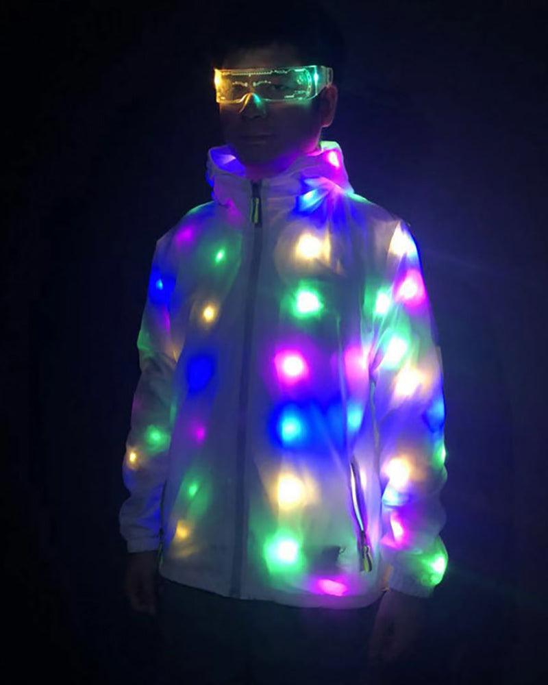 Rave Clothing Led Colorful Light Up Jacket – Techwear Official