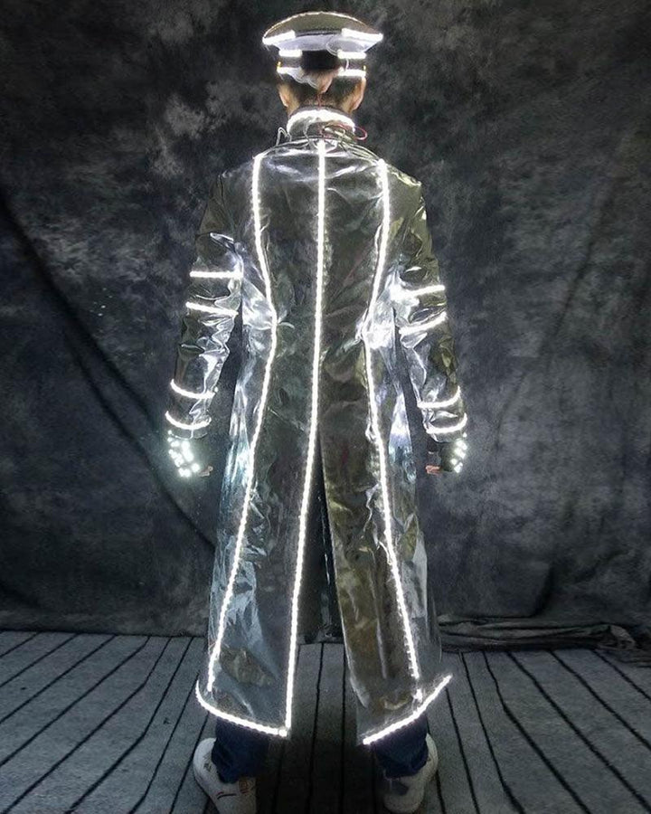 Techwear Led Dj Performance Light-up Costume（Hat And Clothing） - Techwear Official