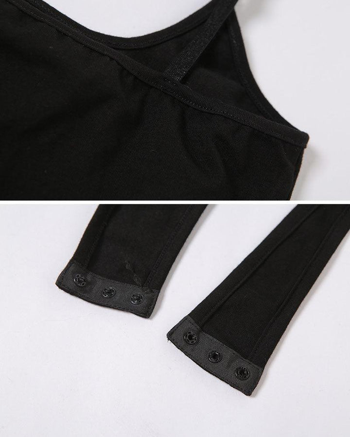 Techwear Letter Suspender Bodysuit - Techwear Official