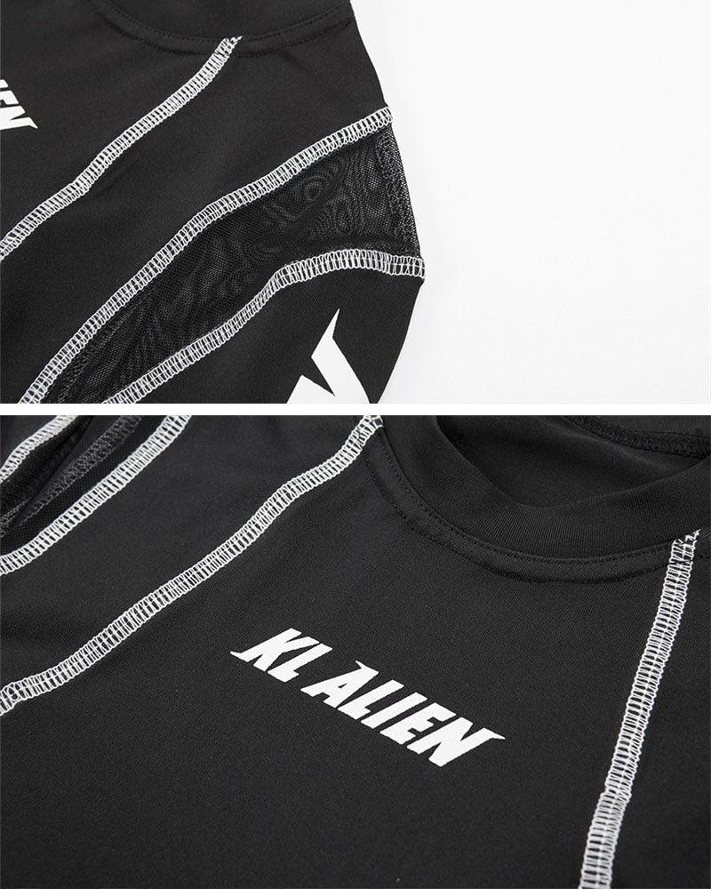 Techwear Mesh Panel Sport Bodysuit - Techwear Official