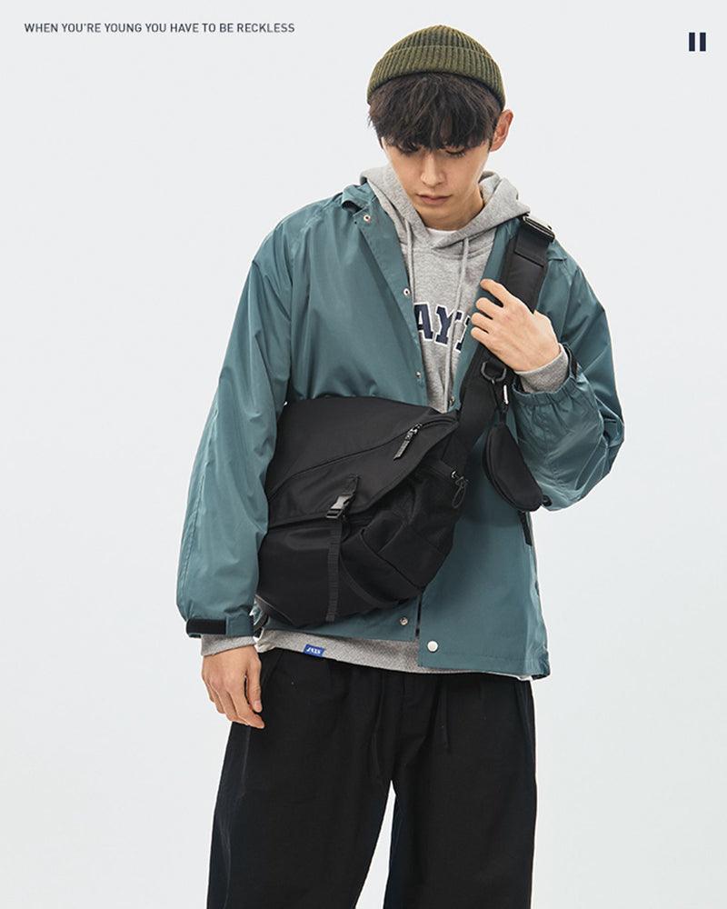 Techwear Minimalist Cargo Messenger Bag - Techwear Official