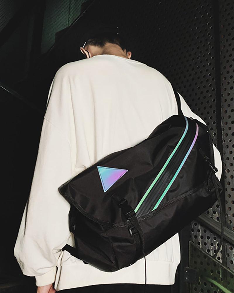Techwear Reflective Messenger Bag - Techwear Official
