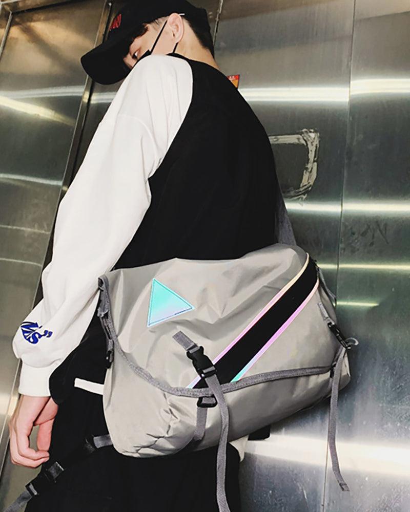 Techwear Reflective Messenger Bag Techwear Official